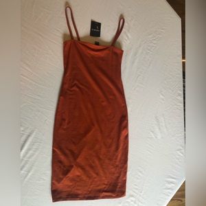 Forever 21 cami dress rust orange size small